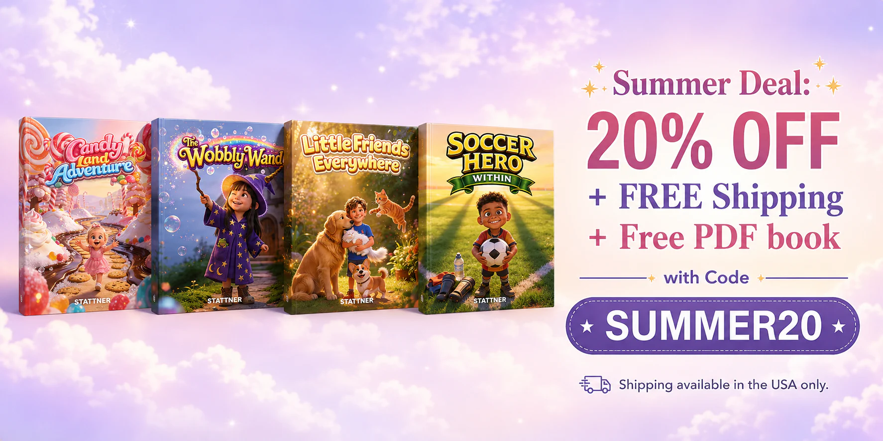 Stattner Grand Opening Sale - Only $25.99 + Free Shipping Stattner grand opening sale banner with $25.99 offer and free shipping